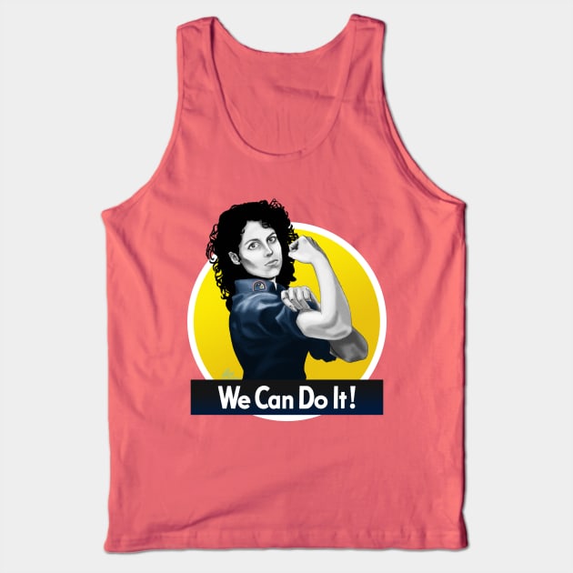 Ripley the Riveter Tank Top by kazoomoo